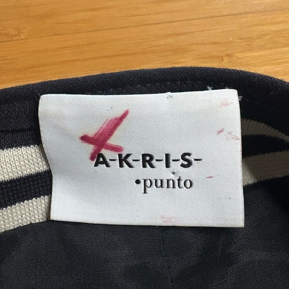 GUC Akris Punto- Striped Peplum Jacket. Size US 10 - Picture 3 of 10